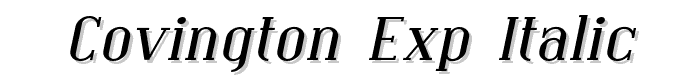 Covington Exp Italic font